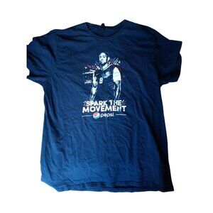 Clint Dempsey USA Soccer Pepsi T Shirt Large Spark The Movement Dark Blue